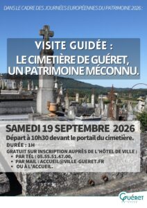 JOURNÉES EUROPÉENNES DU PATRIMOINE : VISITE GUIDÉE DU CIMETIÈRE
